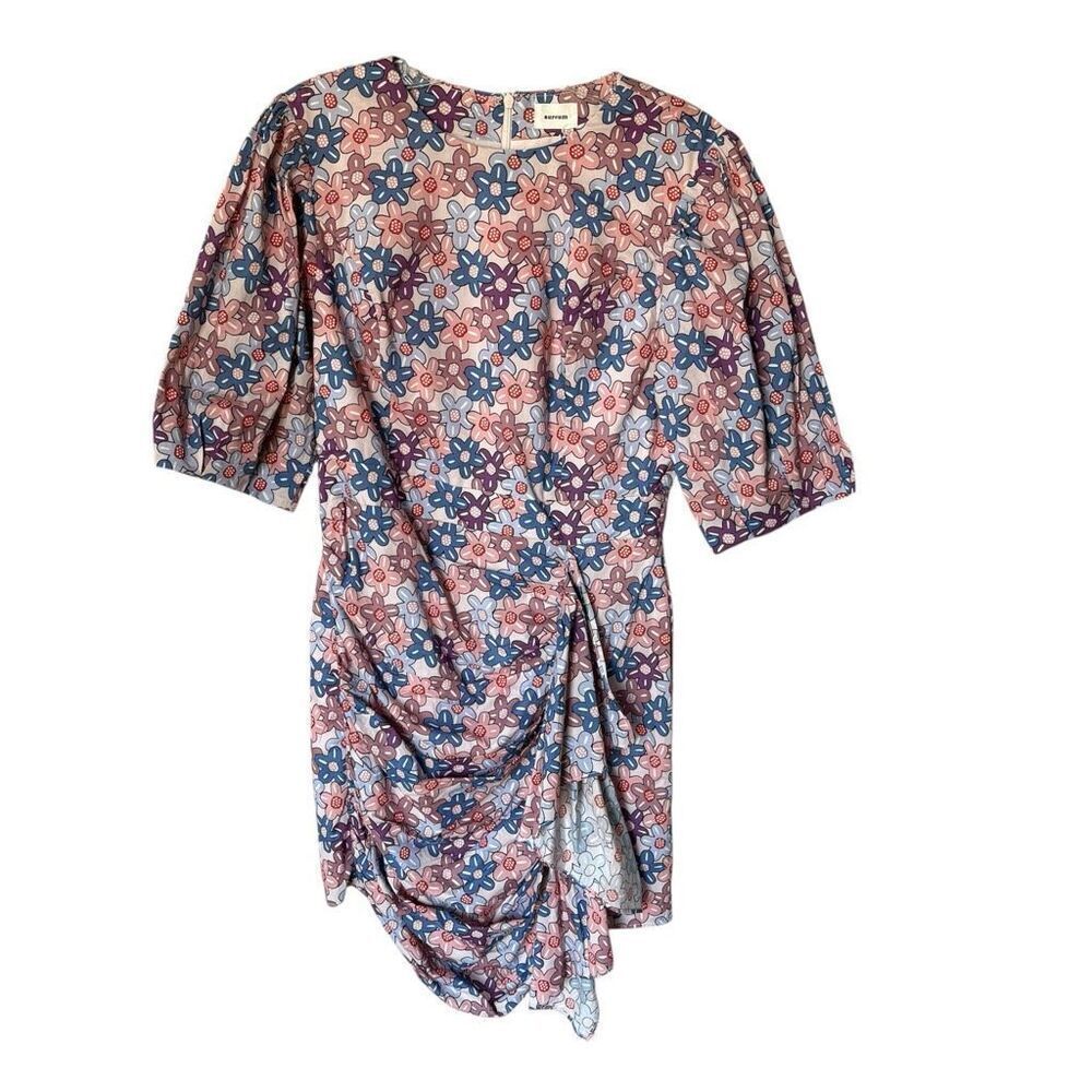 Aureum Bold Floral Sash Mini Cotton Dress Size Small NEW Cottagecore
